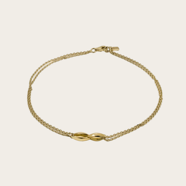 Ascher 2 Link Bubble Chain Anklet
