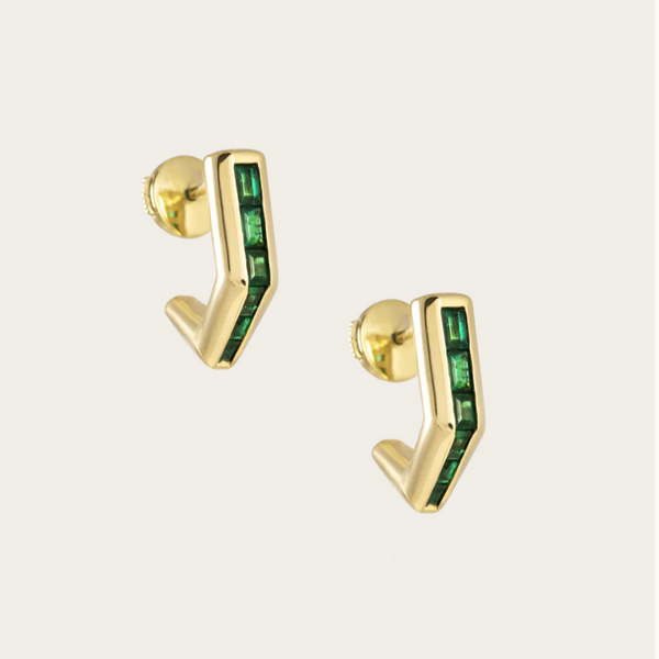 Ascher Emerald Bubble Callisto Earrings