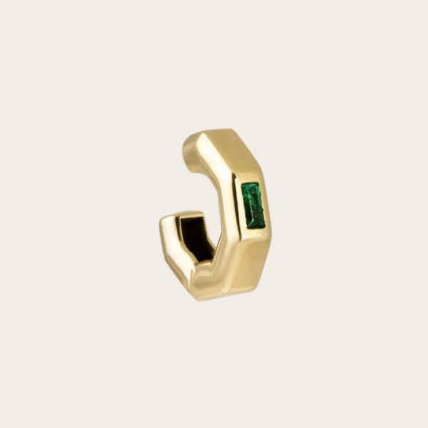 Ascher Emerald Bubble Ear Cuff