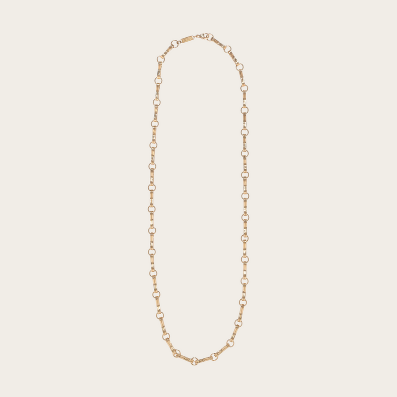 Azlee 16" Large Motif Double Link Chain