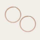Carolina Bucci Small Thick Round Hoops Florentine Finish