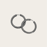Carolina Bucci Small Thick Round Hoops Florentine Finish
