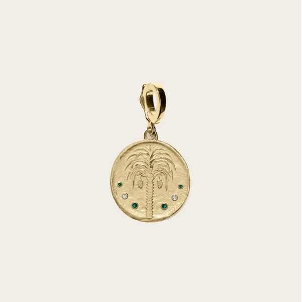 Azlee Small Palm Tree Coin Charm