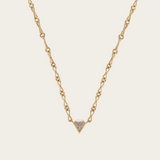 Azlee Shield Diamond Handmade Chain Necklace