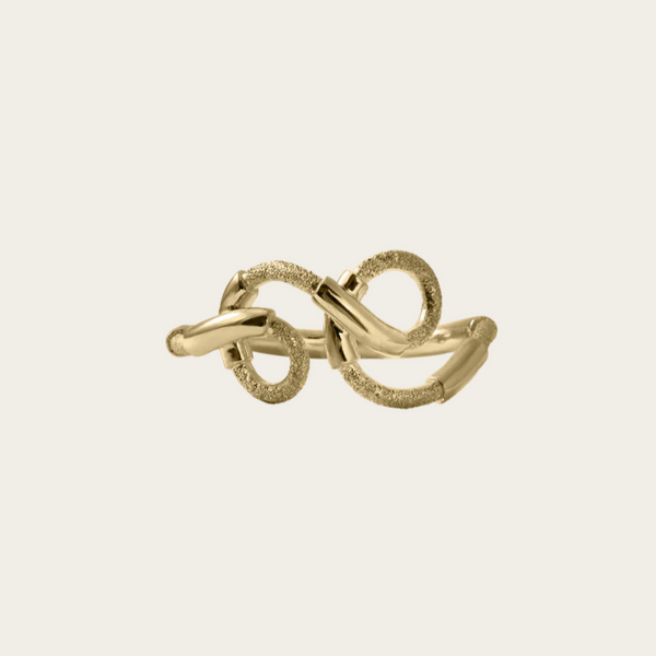 Bea Bongiasca Tetradic Ring with Diamond Finish
