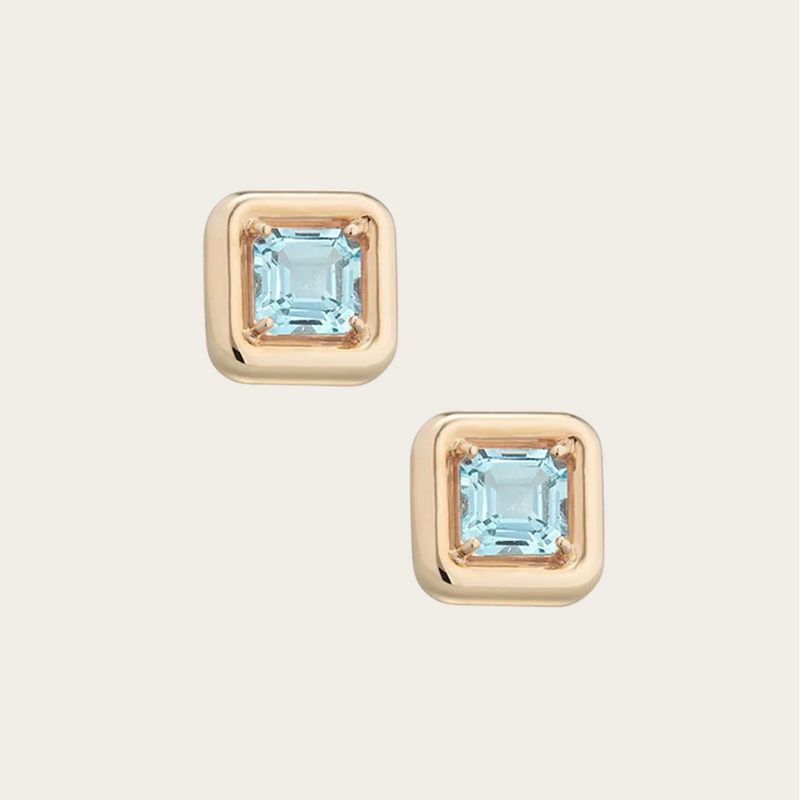 Bea Bongiasca Square Cut Topaz Earrings