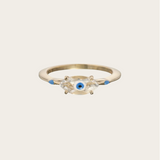 Bea Bongiasca Big Fortuneye Protection Ring with Turquoise