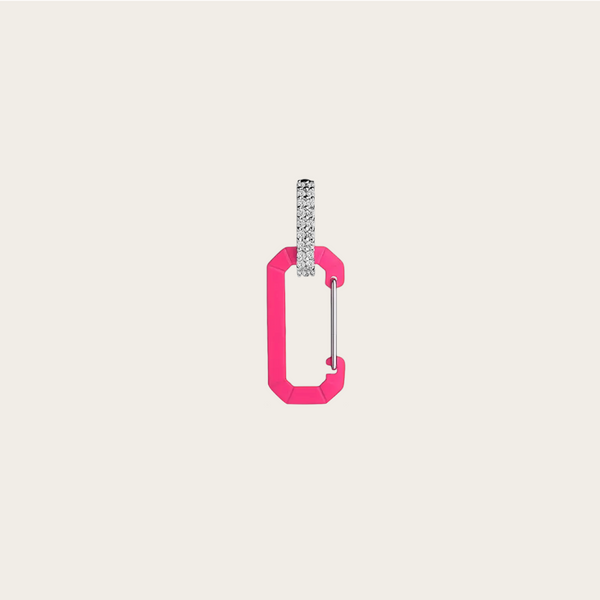Eera Fuchsia Fluo Small Chiara Diamond Earring