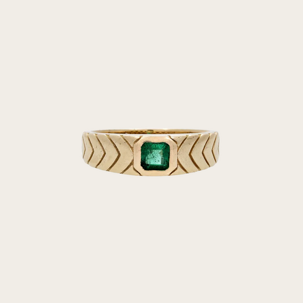 Jacquie Aiche Asscher Cut Pinky Ring