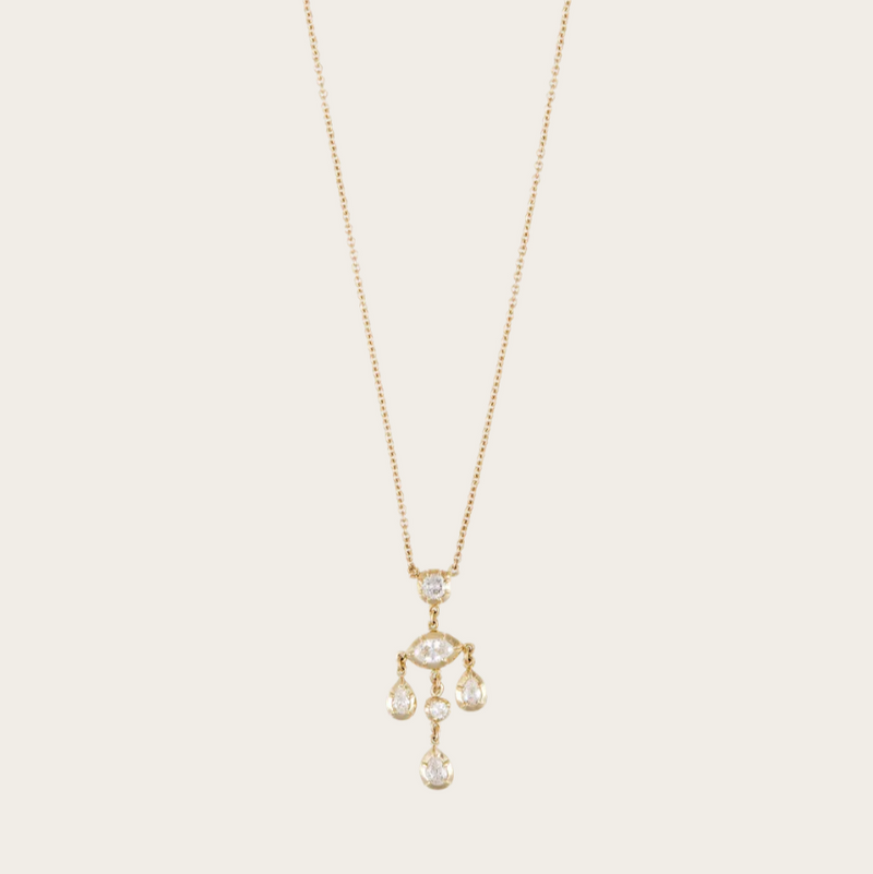 Jacquie Aiche Sophia Round Chandelier Necklace