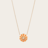 Joanna Dahdah Orange Enamel Mini Mila Sun Necklace