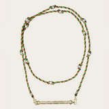 Marie Lichtenberg Plain Gold Candy Cane Pendant with Diamonds
