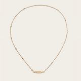 Marie Lichtenberg  River Brown Diamonds Chain with Coco Micro Locket