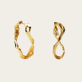 Milamore Kintsugi Infinity Large Hoops