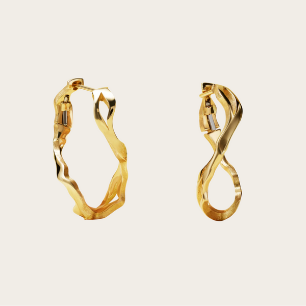 Milamore Kintsugi Infinity Large Hoops