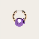 Rainbow K Large Piercing with Purple Metallic Ball