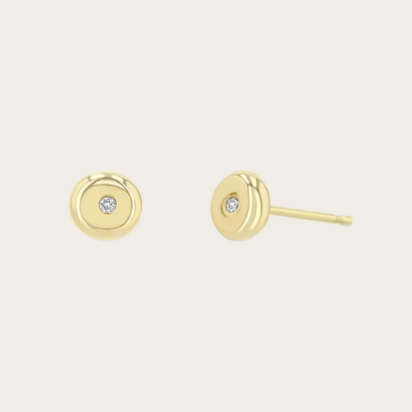 Zoe Chicco Small Diamond Nugget Studs