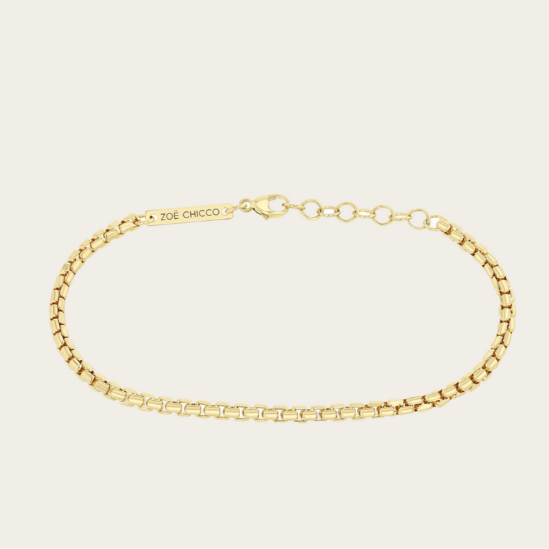 Zoe Chicco Medium Box Chain Bracelet