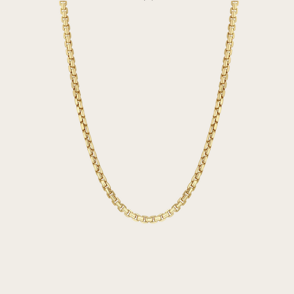 Zoe Chicco Large Box Chain Necklace