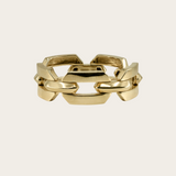 Shay Solid Geo Flat Link Ring