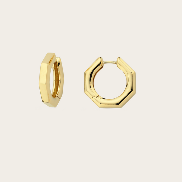 Ascher Large Plain Bubble Hoops