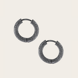 Carolina Bucci Round Huggy Earrings Florentine Finish
