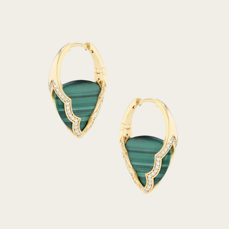 Joanna Dahdah Merveilles Arcade Malachite Hoops