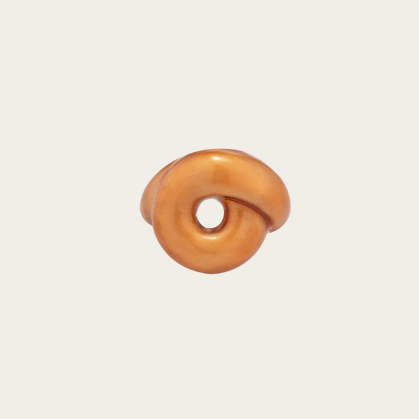 Bea BongiascaGlossy Savanna Orange Enamel Tarallo Ring