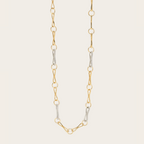 Azlee Large Motif with 4 Pave Links Chain
