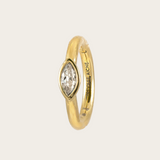 Jacquie Aiche Seamless Small Marquise Diamond Hoop