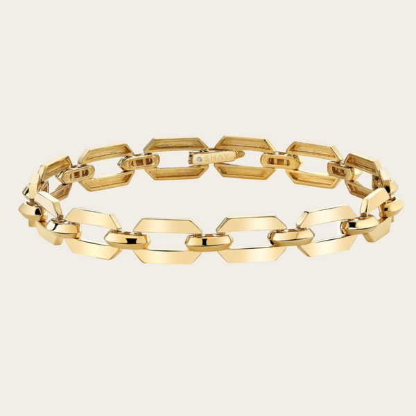 Shay Solid Geo Flat Link Bracelet