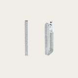 Shay Diamond Pave Elongated Deco Link Earrings