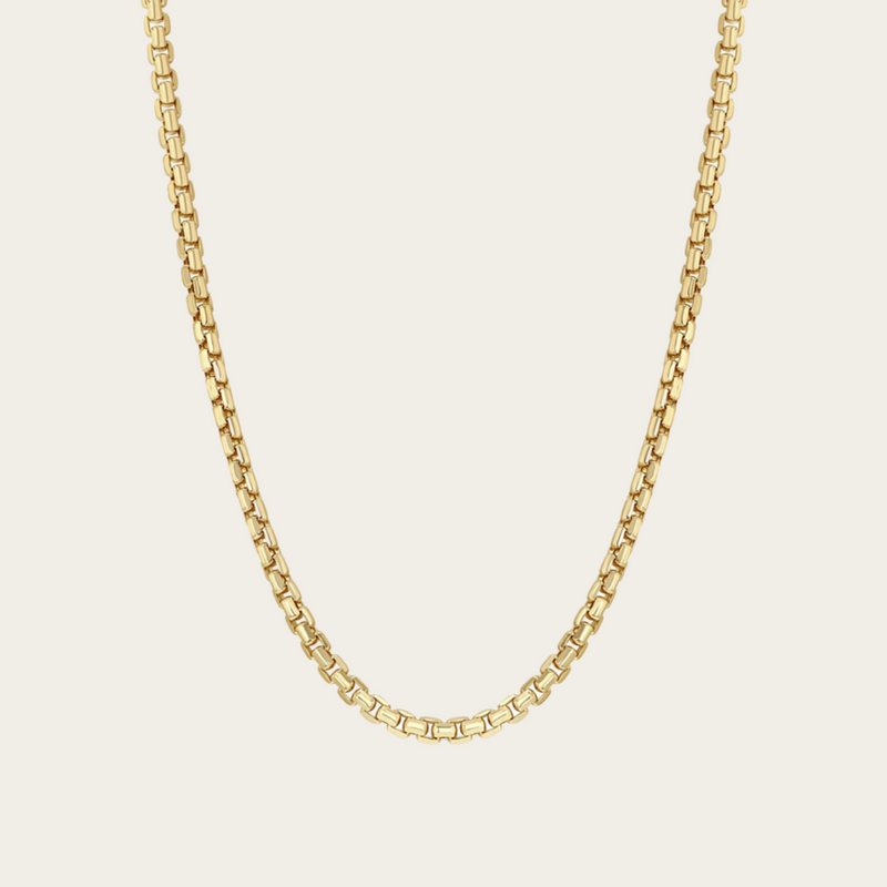 Zoe Chicco Medium Box Chain Necklace