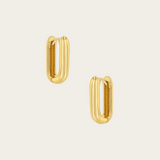 Zoe Chicco Medium Thick Oval Hinged Hoops