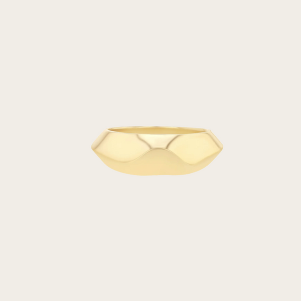 Lizzie Mandler Liquid Gold Crescent Ring