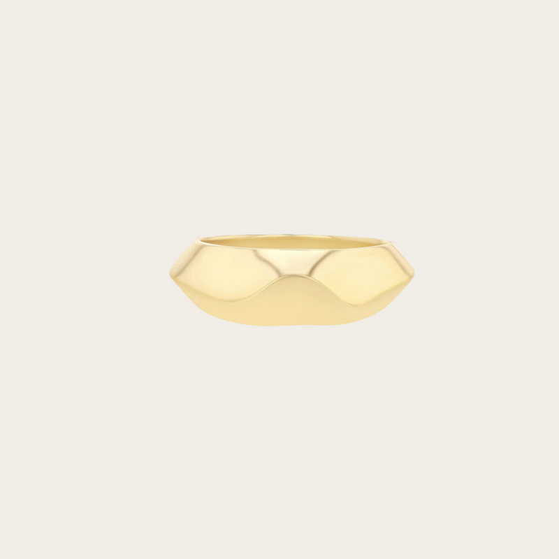 Lizzie Mandler Liquid Gold Crescent Ring