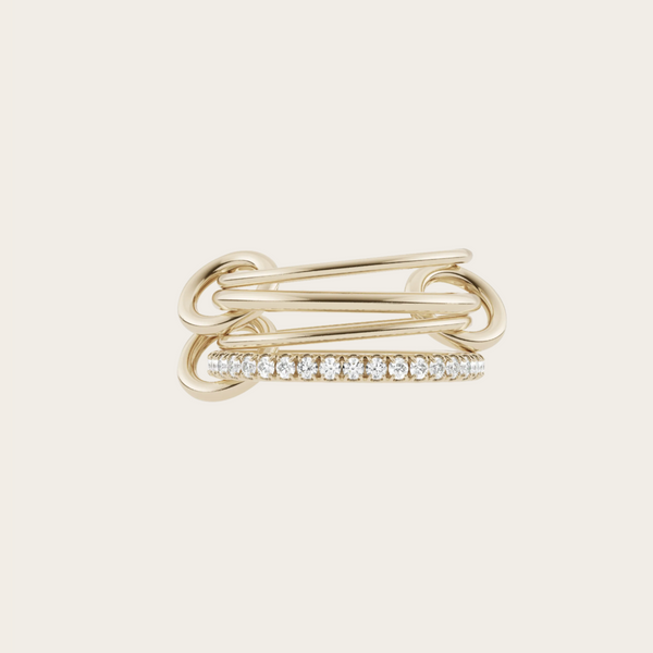 Spinelli Kilcollin PISCES PAVE 4 linked rings