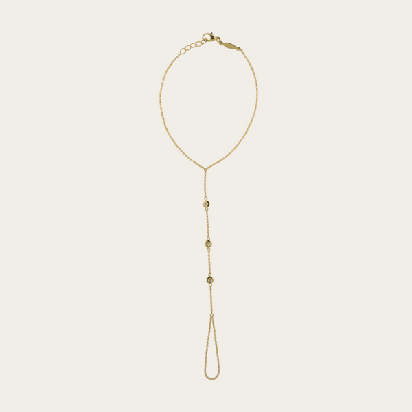 Jacquie Aiche 3 Spaced Out Diamonds Finger Bracelet
