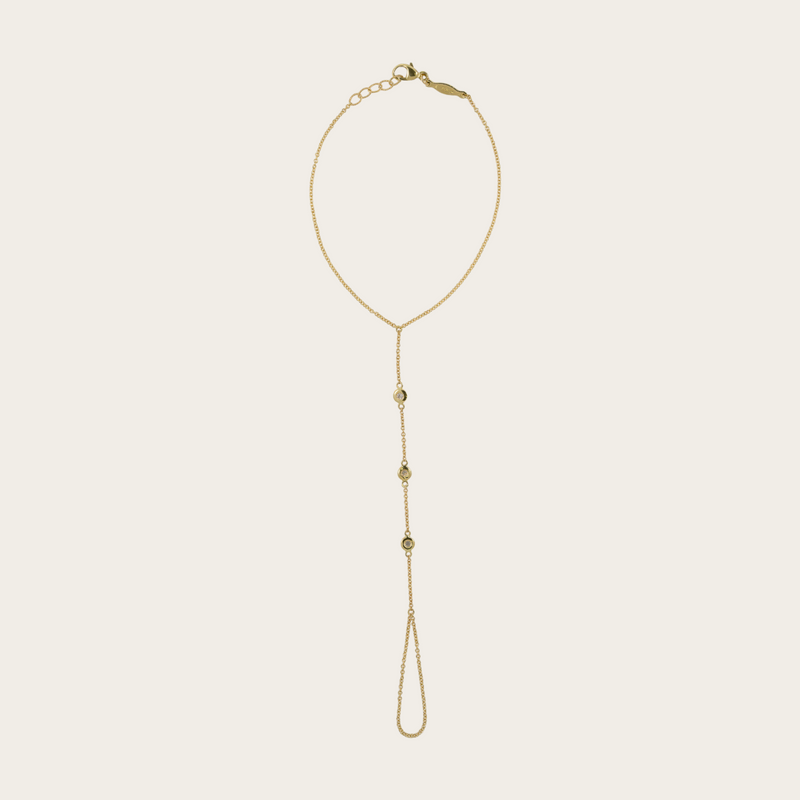 Jacquie Aiche 3 Spaced Out Diamonds Finger Bracelet