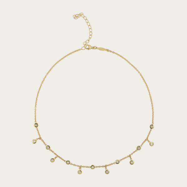 Jacquie Aiche Half Diamond Shaker Necklace