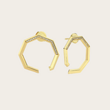Ascher Diamond Pave Eclipse Earrings