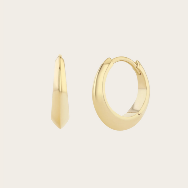 Lizzie Mandler Medium Thin Crescent Huggie SINGLE