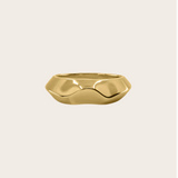 Lizzie Mandler Liquid Gold Crescent Ring