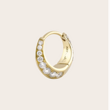 Lizzie Mandler Small Diamond Pave Crescent Hoop