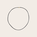 By Pariah The Essential Leather Necklace 50 cm - Black