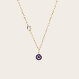 Joanna Dahdah Mini Evil Eye Diamond Fermoire Necklace