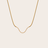 Lito YG "Ionian Drift" Diamond Necklace 0.17ct (Demi-fine 14k)