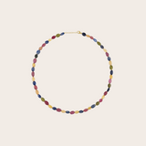 Jia Jia YG Arizona Dark Rainbow Sapphire Candy Necklace (Demi-fine 14k)