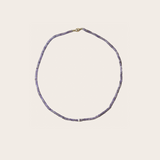 Laoli Tiny Diamond Amethyst Necklace with Diamond Pave Bead