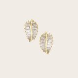 Anita Ko Small Palm Leaf Diamond Studs